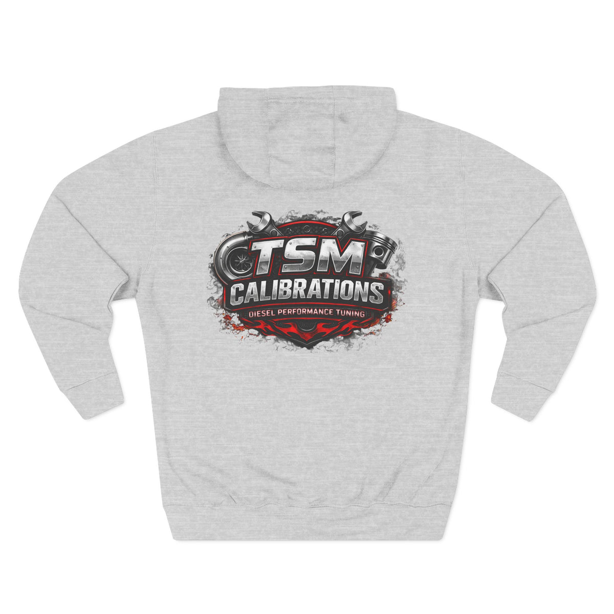 TSM Calibrations Fleece Hoodie — Three-Panel Tech Pullover