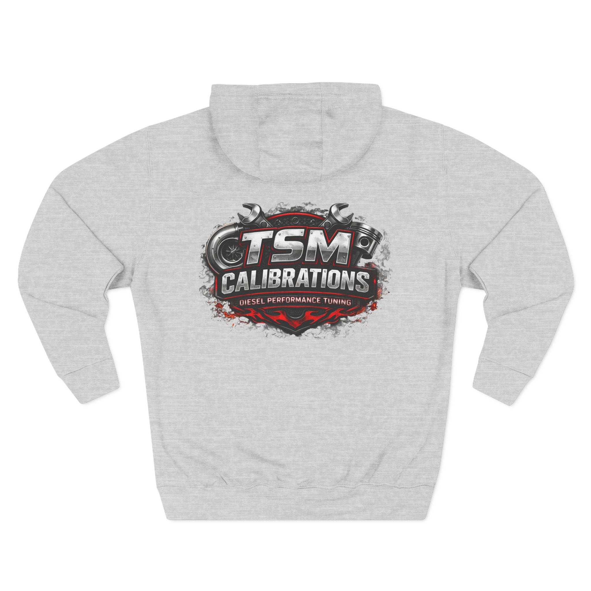 TSM Calibrations Fleece Hoodie — Three-Panel Tech Pullover