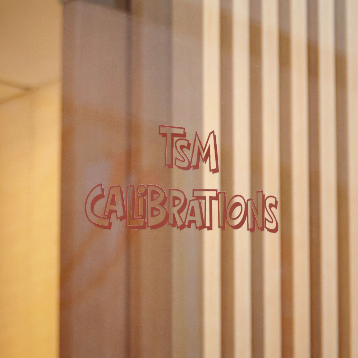TSM Calibrations Die-Cut Sticker — Bold Industrial Logo Decal