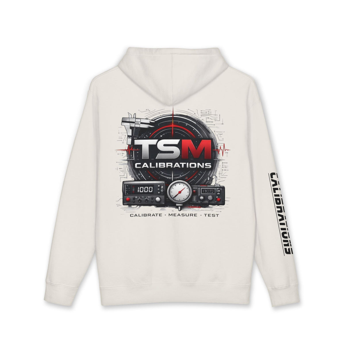 TSM Calibrations Hoodie — Technical Instrument Calibration Hooded Sweatshirt