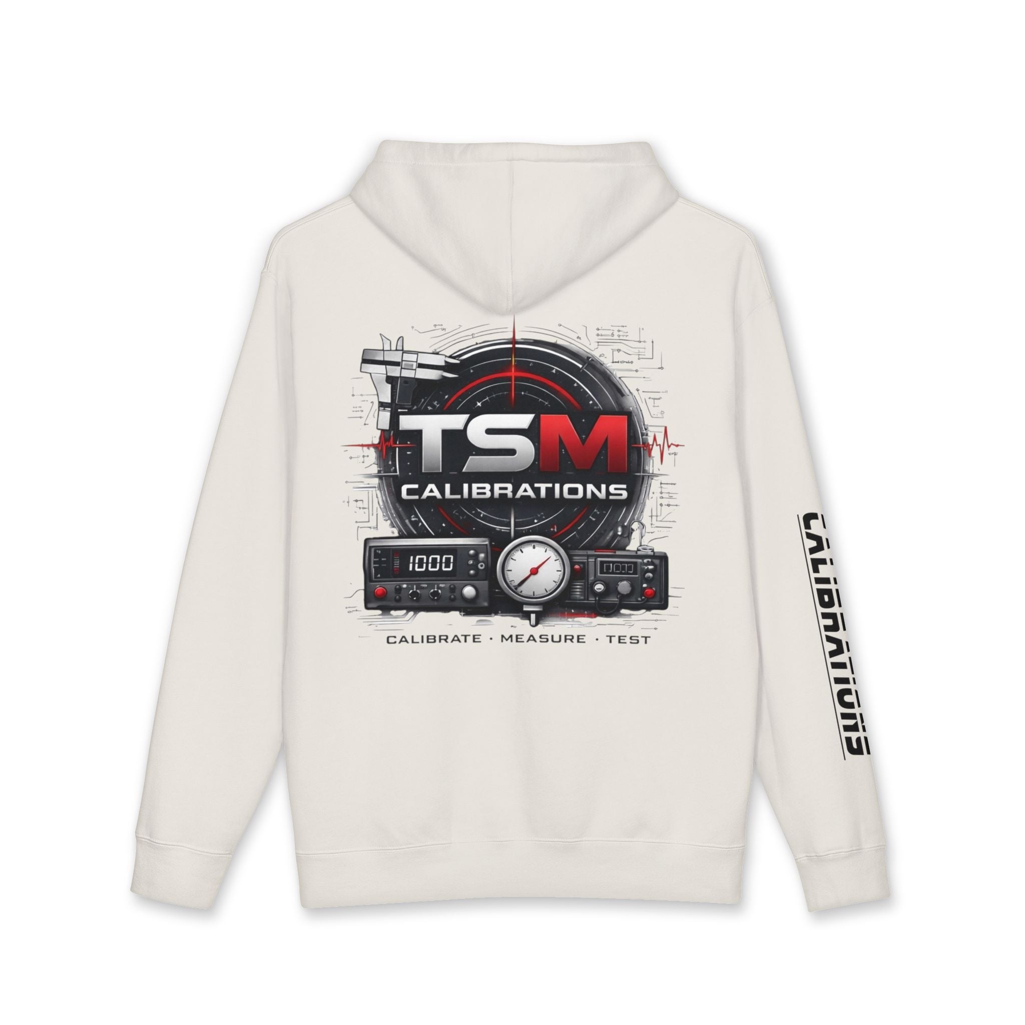 TSM Calibrations Hoodie — Technical Instrument Calibration Hooded Sweatshirt